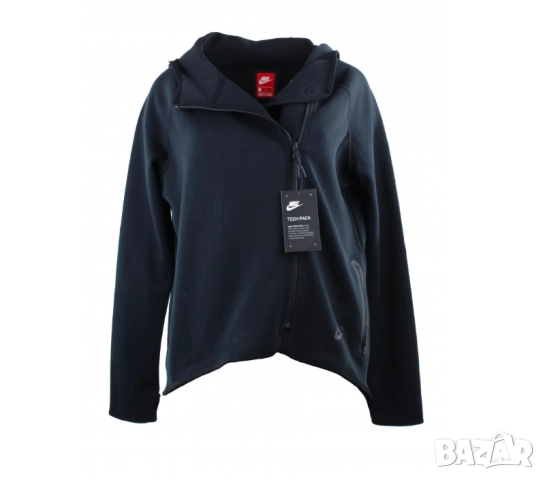 Nike Tech Fleece Cape суитчър с цял цип размер Л , снимка 2 - Спортни екипи - 52146183
