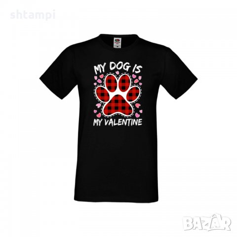 Мъжка тениска Свети Валентин My Dog Is My Valentine 2, снимка 5 - Тениски - 35715917