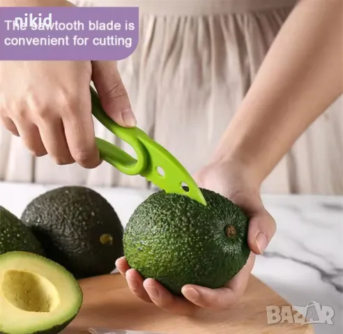нож за авокадо 3 в 1 уред инструмент пластмасов, снимка 6 - Аксесоари за кухня - 49380289