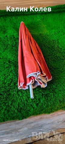 Плажен чадър и поставка за забиване към него , снимка 3 - Други стоки за дома - 53535869