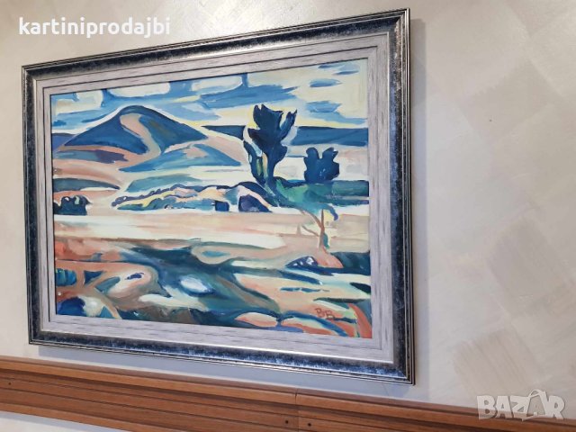 Маслена картина " Дъждовен хоризонт ", снимка 8 - Картини - 42224774