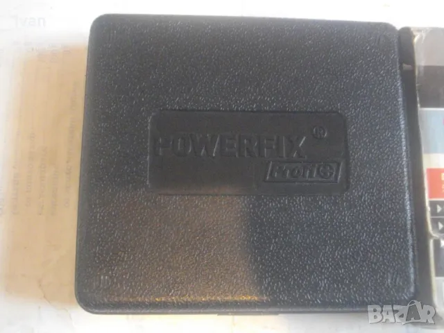 НОВ ОРИГИНАЛЕН НЕМСКИ КОМПЛЕКТ POWERFIX PROFI 7 БРОЯ СМЕНЯЕМИ ЗАМБИ ЗА ОТВОРИ 5-8мм ХРОМ-КАРБОНОВИ, снимка 5 - Други инструменти - 49766962