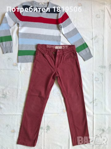 детска блуза с панталон-джинси 134-140 см