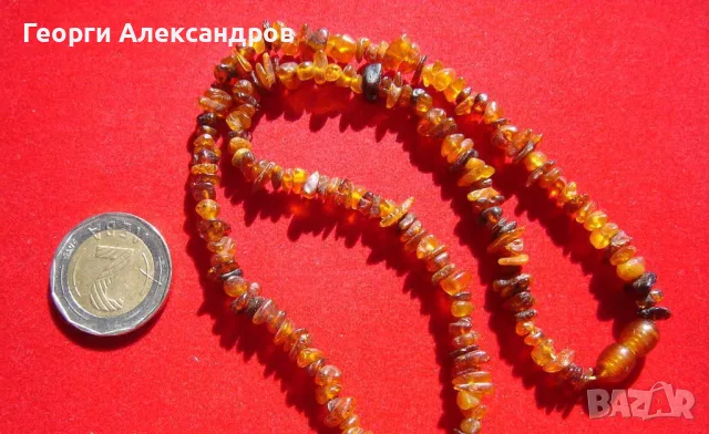 Старо Руско Красиво Нежно КЕХЛИБАРЕНО КОЛИЕ 100% НАТУРАЛЕН БАЛТИЙСКИ КЕХЛИБАР