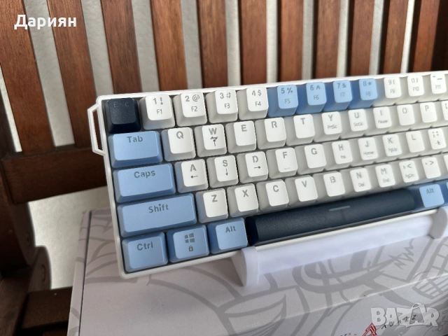 Механична Клавиатура Ajazz x Nacodex NK61 / 60% / Cherry MX Red Switch-ове / Hot swap /, снимка 5 - Клавиатури и мишки - 53541603