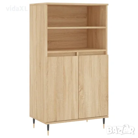 vidaXL Висок шкаф, сонома дъб, 60x36x110 см, инженерно дърво, снимка 1 - Бюфети - 56148142