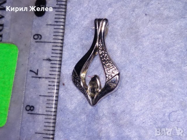 СТИЛЕН ИЗИСКАН СРЕБЪРЕН АРТ ПЕНДАНТ МАРКОВО СРЕБРО 925 ФИНО АЖУРНО БИЖУ МЕДАЛЬОН 32130, снимка 6 - Колиета, медальони, синджири - 40502119