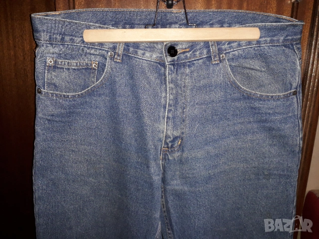 Мъжки дънки сини с по широки крачоли, снимка 3 - Дънки - 53627145