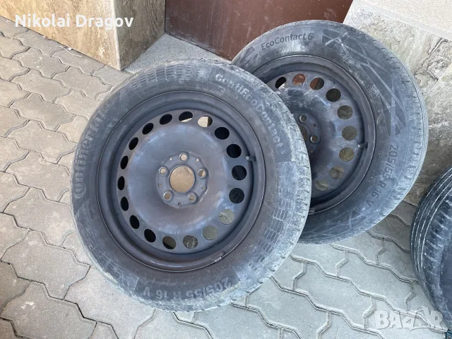 16” гуми с джанти Mercedes 5х112 с датчици за налягане на въздуха, снимка 2 - Гуми и джанти - 55539910