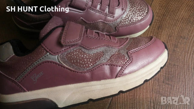 GEOX RESPIRA Light Kids Shoes Размер EUR 31 / UK 12 1/2 детски естествена кожа светещи 91-14-S, снимка 4 - Детски обувки - 52248021