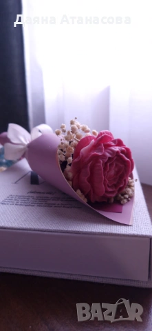 Ароматно свещ-букетче, снимка 5 - Подаръци за жени - 53295469