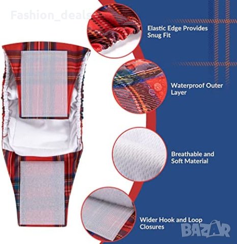 Нови хигиенни бикини за домашни любимци куче 3 броя пелени за многократна употреба, снимка 4 - За кучета - 40580563