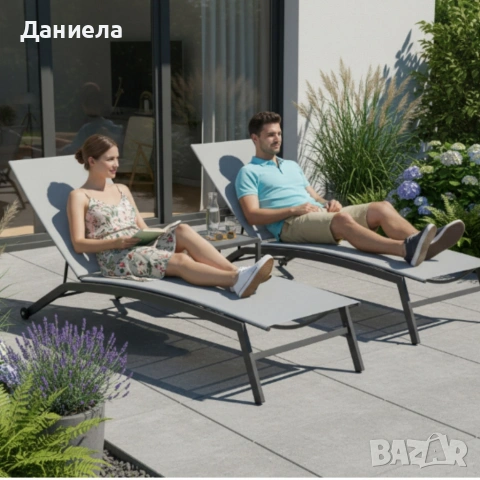 Шезлонг с регулируема облегалка - стил и гарантиран комфорт, снимка 6 - Градински мебели, декорация  - 53833338