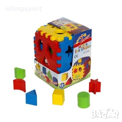 Конструктор, сортер Cimbari, 21 части. Игра „Търси и намери“, която подпомага развитието на децата. 