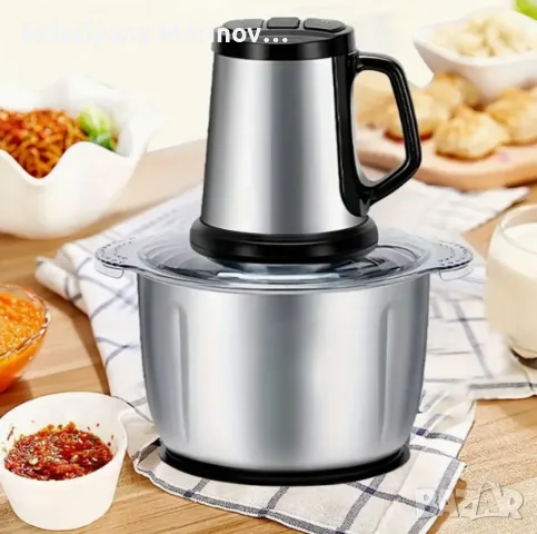 Многофункционален кухненски чопър MAXTOP, 5 литра, снимка 4 - Чопъри и пасатори - 56099224