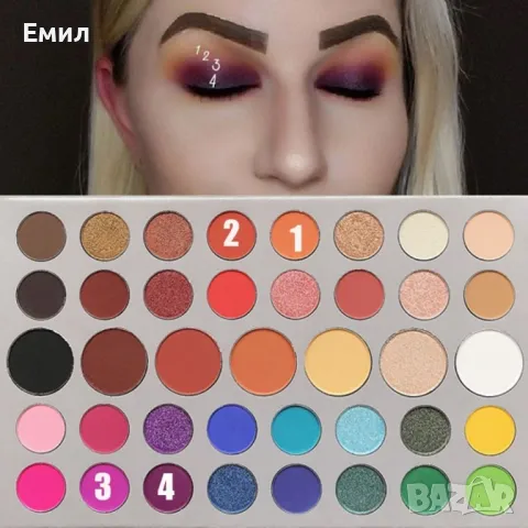 Сенки за очи DNM в 63 цвята hzs172, снимка 6 - Козметика за лице - 47696556