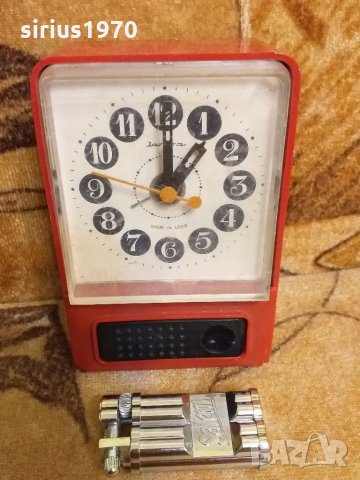 Часовник янтар с батерия будилник, снимка 1 - Стенни часовници - 35857538