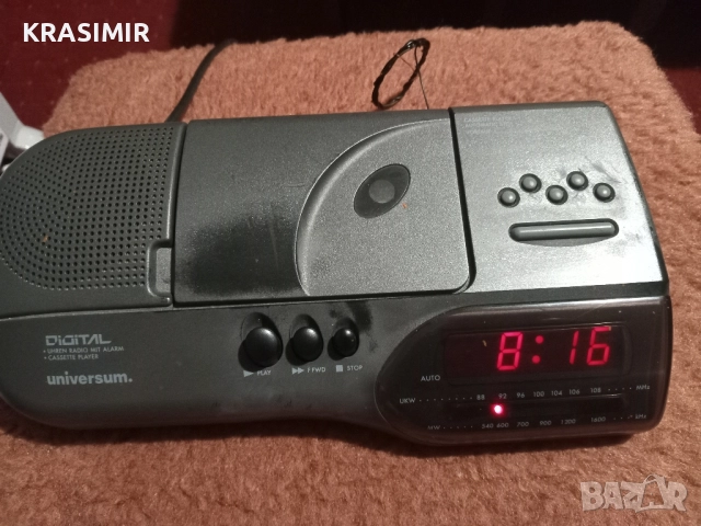 РадиоКасетофонЧасовникАларма Universum Digital. , снимка 2 - Радиокасетофони, транзистори - 52162474