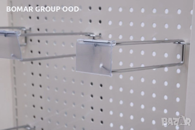 Метални куки за стелажи с перфориран гръб, снимка 2 - Стелажи и щандове - 52332236