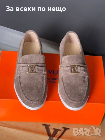 Louis Vuitton Мъжки Ежедневни Обувки Естествена кожа Луис Витон - Налични Различни Цветове Код E1279, снимка 5 - Ежедневни обувки - 53756280
