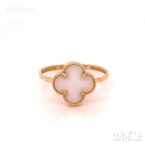 Златен дамски пръстен Van Cleef 2,02гр. размер:58 14кр. проба:585 модел:5030-1