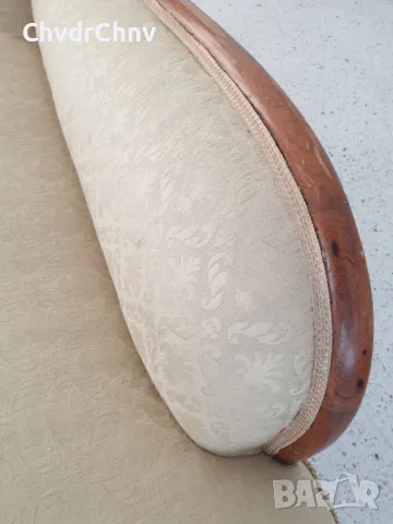 Викториански бароков диван/пейка-канапе-лежанка 155x100x85см, снимка 6 - Дивани и мека мебел - 48414298