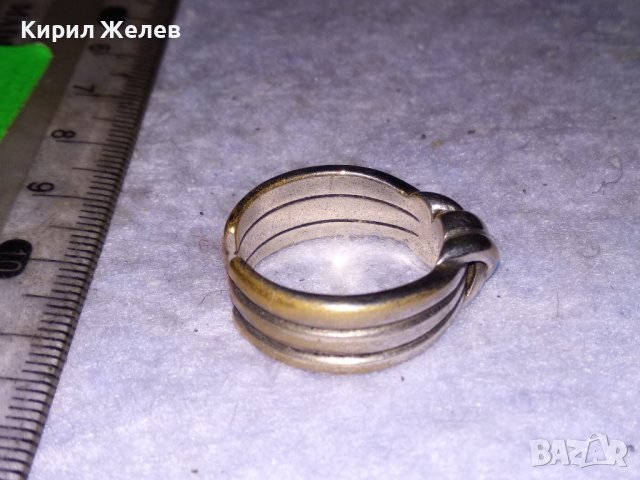 Стар АРТ НУВО ПОСРЕБРЕН БРОНЗОВ ПРЪСТЕН - ПАНДЕЛКА с ПЕЧАТ S925 РЕГУЛИРУЕМ РЕТРО МОДЕЛ 38511, снимка 8 - Антикварни и старинни предмети - 41451022