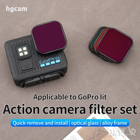 Филтри за GoPro Lit Hero - UV/CPL/ND/NDPL/Macro/Star/Комплекти, снимка 2 - Обективи и филтри - 56017519