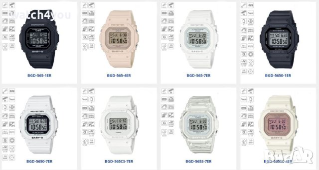 НОВ АСОВНИК CASIO BABY-G BGD-565 КАСИО BGD-560, снимка 2 - Дамски - 24924317