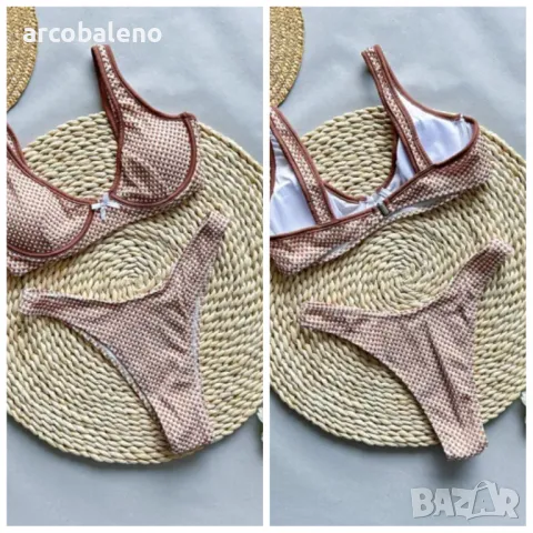 Дамски кариран секси бански костюм , снимка 8 - Бански костюми - 46563471