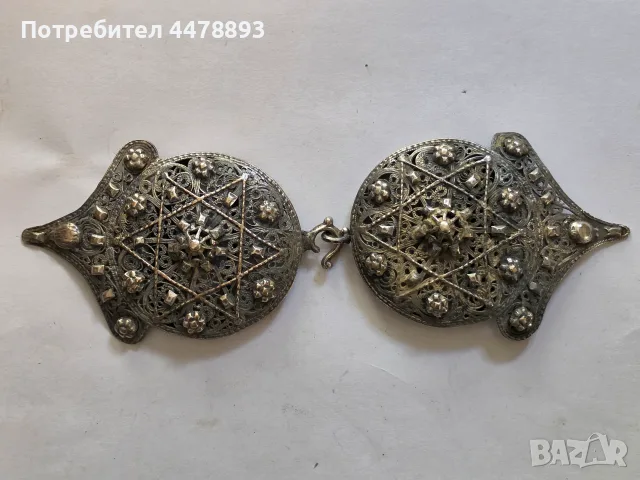 Възрожденски сребърни пафти филигран , снимка 10 - Антикварни и старинни предмети - 56256310