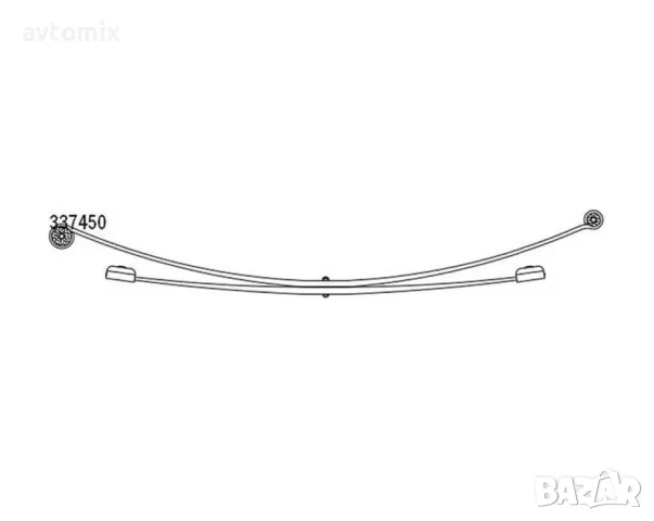 Ресьор заден за Mercedes Sprinter 3-t 1995-2006 г., (903) два листа, снимка 2 - Части - 49724050
