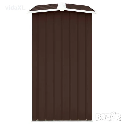 vidaXL Навес за дърва, поцинкована стомана, 172x91x154 см, кафяв, снимка 4 - Дърва за огрев - 56147583