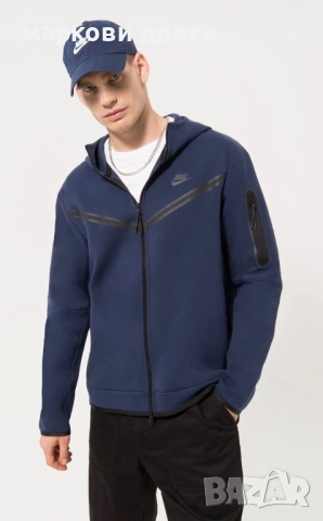 NIKE Tech СУИТЧЪР СЪС ЗАКОПЧАВАНЕ С КАЧУЛКА L