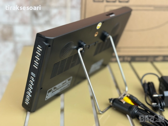 Преносим цифров телевизор PERFECT TV – 10", DVB-T/T2, 12V/220V, вградена батерия, HDMI/USB/AV, снимка 3 - Аксесоари и консумативи - 52469948