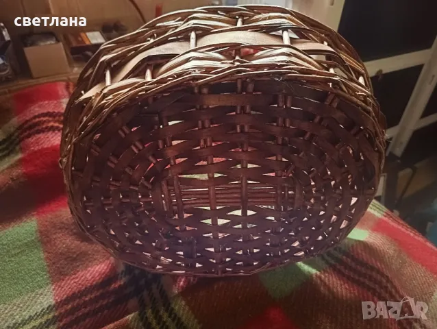 овална плетена кошница, снимка 2 - Декорация за дома - 48536556