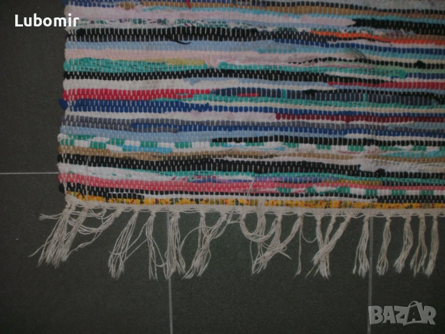 Килимче Мулти-колор - тъкан - 100% памук !!!, снимка 3 - Килими - 53560552