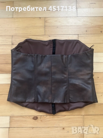 Кожен корсет Zara, снимка 2 - Корсети, бюстиета, топове - 55789261