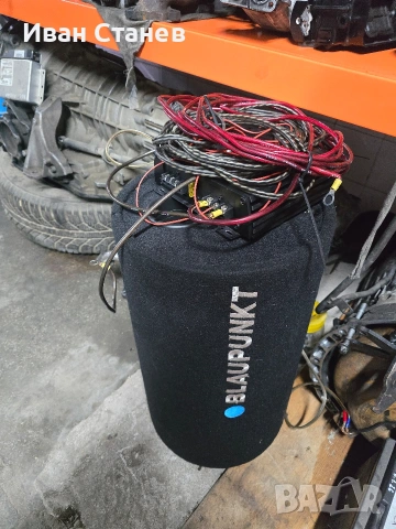 бас каса , усилвател и кабели , снимка 3 - Ресийвъри, усилватели, смесителни пултове - 53585305