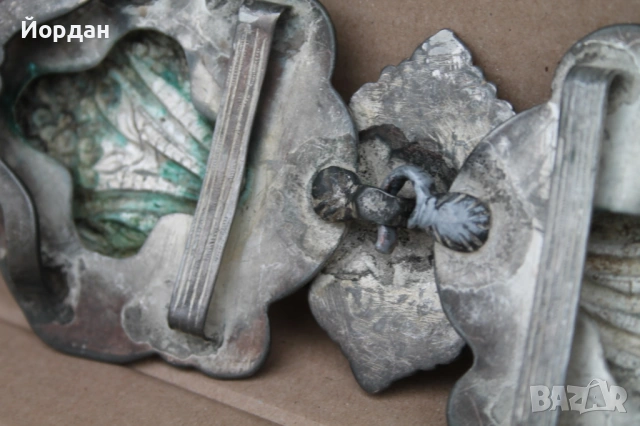 Сребърна възрожденска пафта, снимка 12 - Антикварни и старинни предмети - 53862912