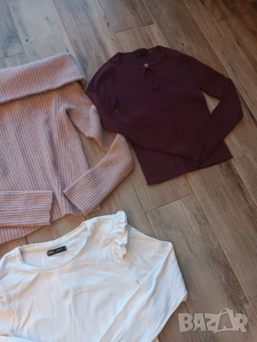 H&M нежен спортно-елегантен сет, снимка 2 - Блузи с дълъг ръкав и пуловери - 53596911