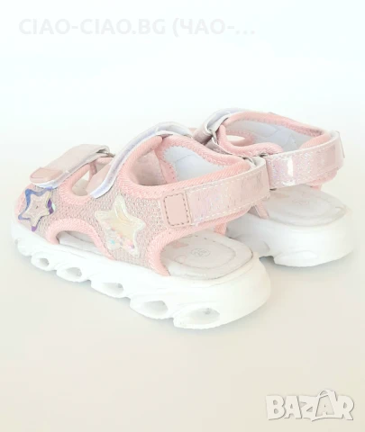 *СВЕТЕЩИ* Сандали за момиче, Розови, №24-29, снимка 3 - Детски сандали и чехли - 50889972