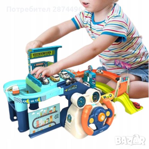 Писта с асаньор и кормило 3850, снимка 2 - Коли, камиони, мотори, писти - 40326942