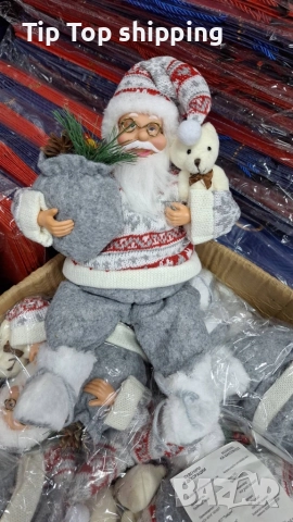 Голям Дядо Коледа с торба и мече - Атмосфера, уют и празничен стил