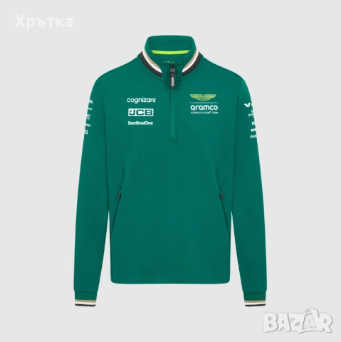 Aston Martin x Hugo Boss F1 Team - Оригинална мъжка блуза р-р 2XL
