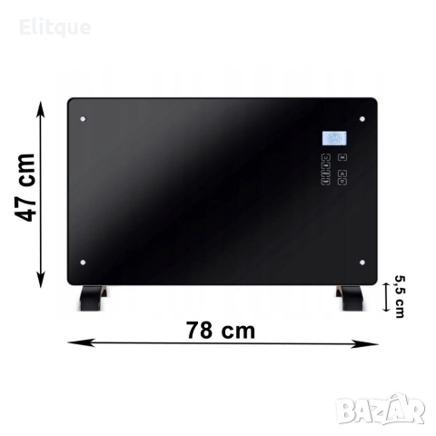 Електрически конвектор Heltes 2000W – Стилен и ефективен отоплителен уред с LCD дисплей, снимка 10 - Друга електроника - 52853466