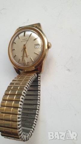 Мъжки позлатен автоматичен часовник Timex, снимка 3 - Антикварни и старинни предмети - 42563178