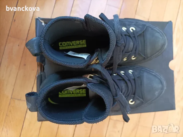Високи дамски кожени кецове Converse, снимка 5 - Кецове - 48091336