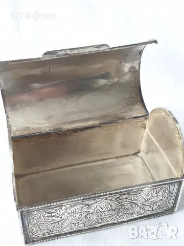 Сребърна кутия, снимка 6 - Антикварни и старинни предмети - 48447972