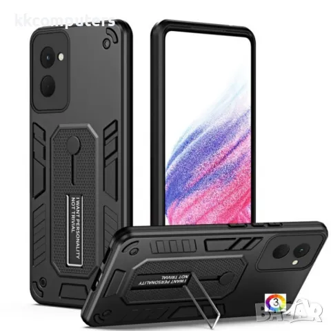 Motorola Moto G Power (2024) Variety Brave Armor Finger Loop Holder Удароустойчив Калъф и Протектор